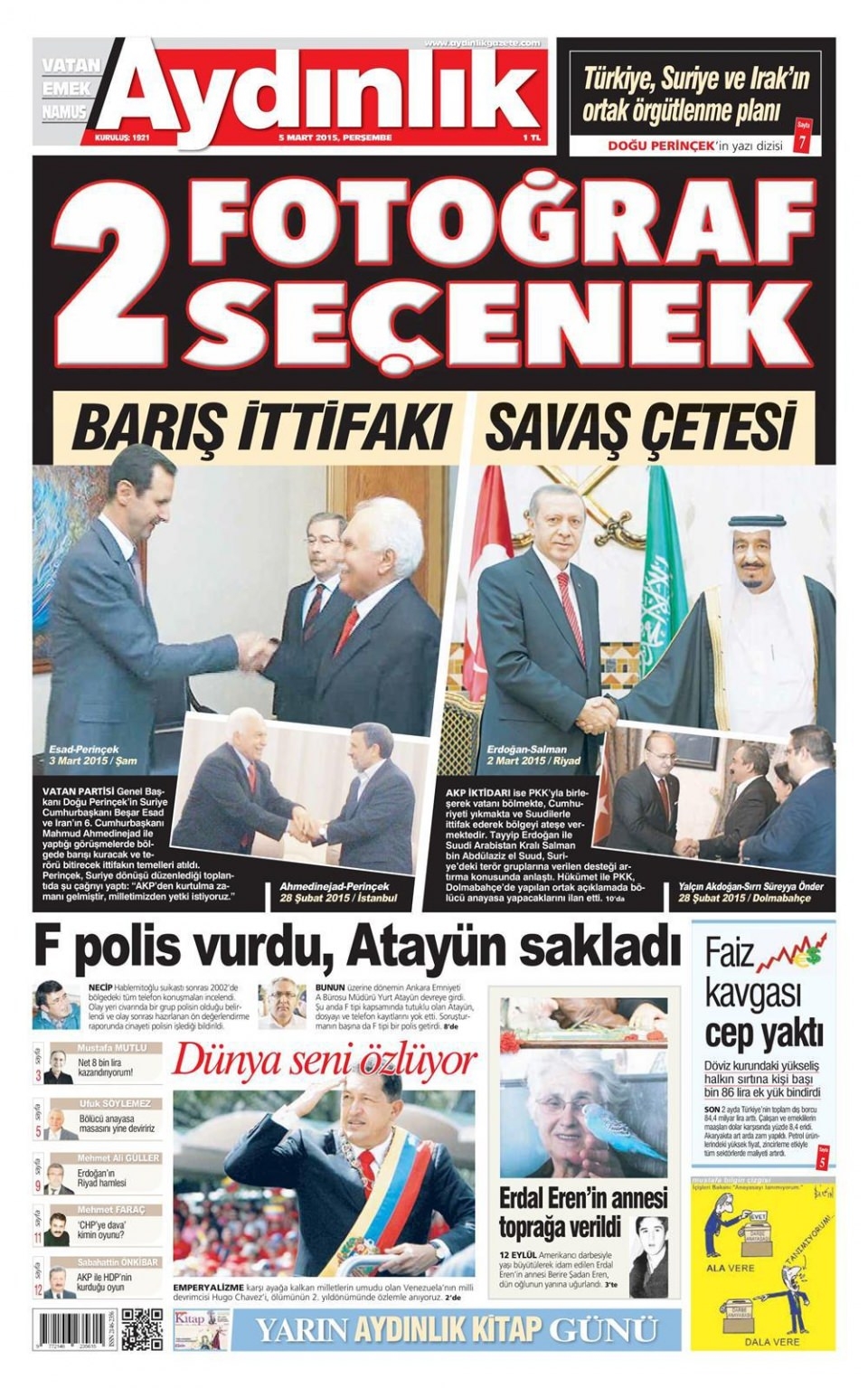 5 Mart 2015 gazete manşetleri 2