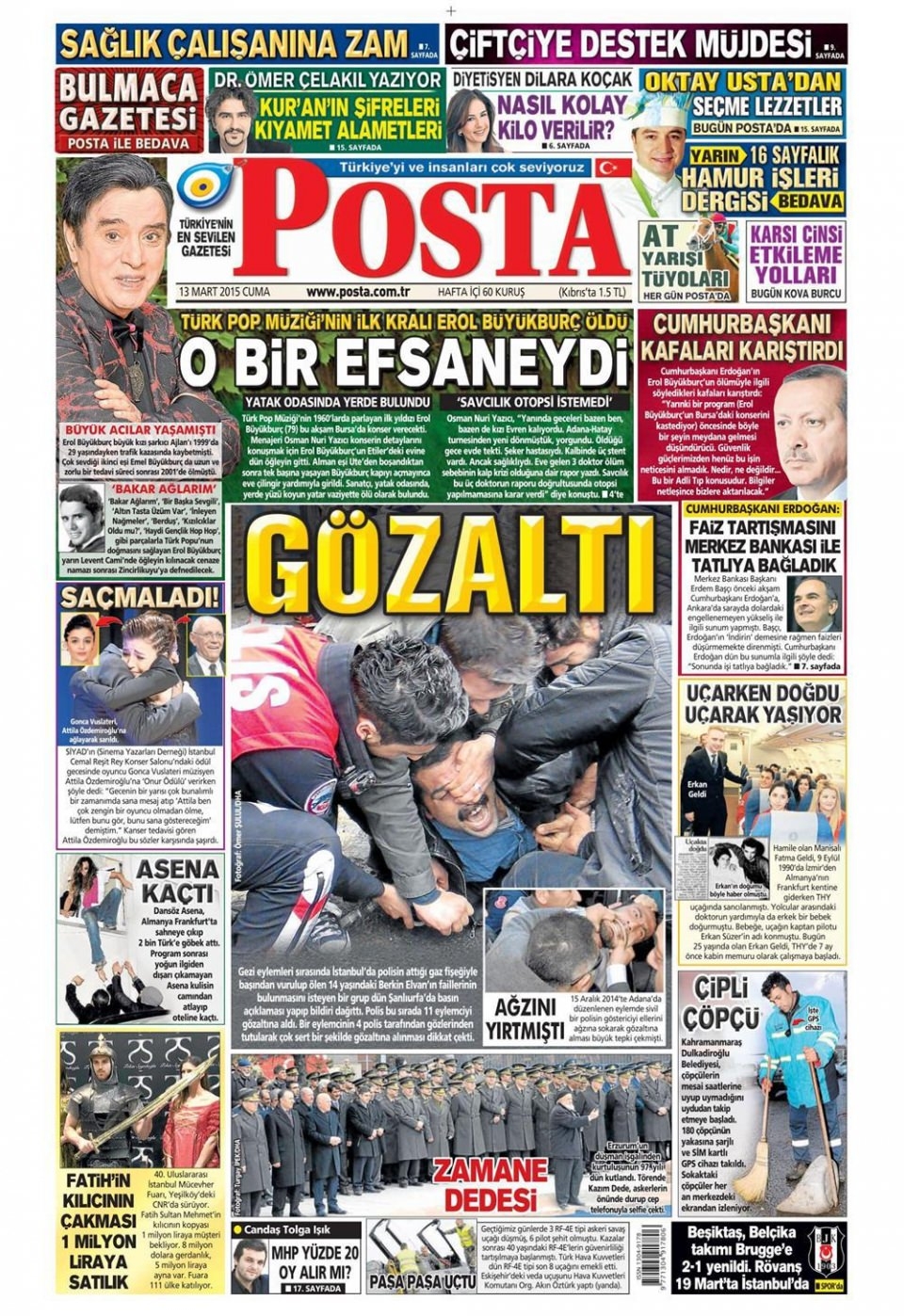 13 Mart 2015 gazete manşetleri 10