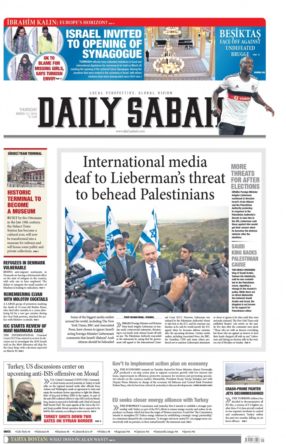 13 Mart 2015 gazete manşetleri 23