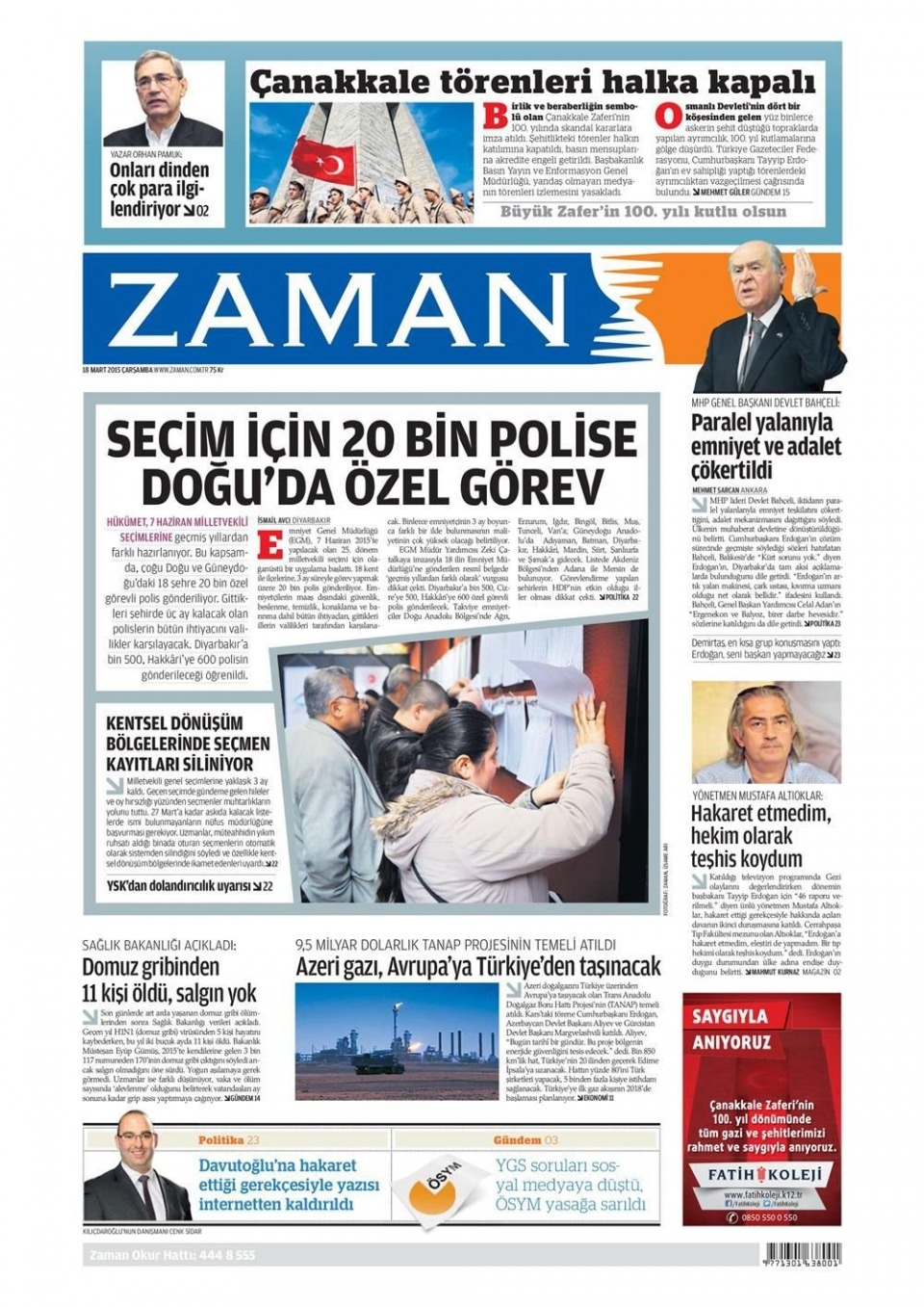 18 Mart 2015 gazete manşetleri 23