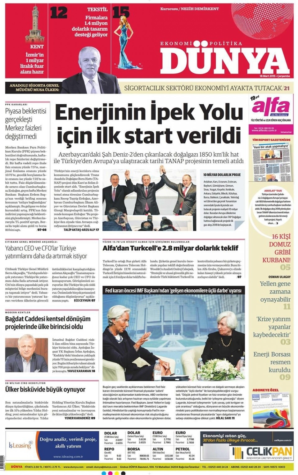 18 Mart 2015 gazete manşetleri 26