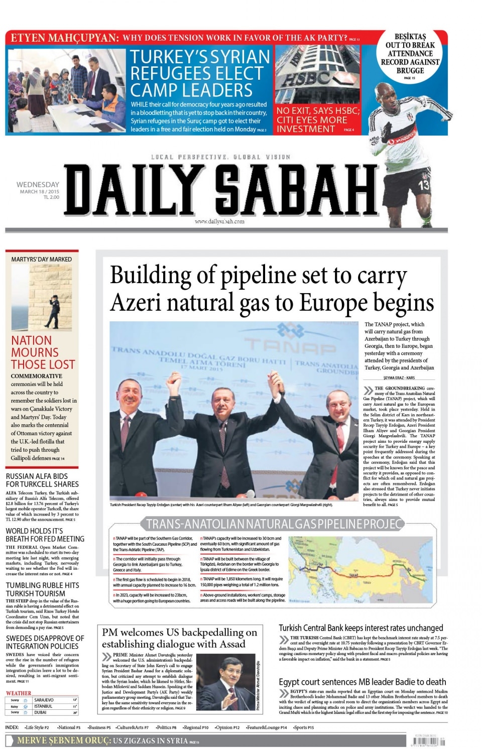 18 Mart 2015 gazete manşetleri 30