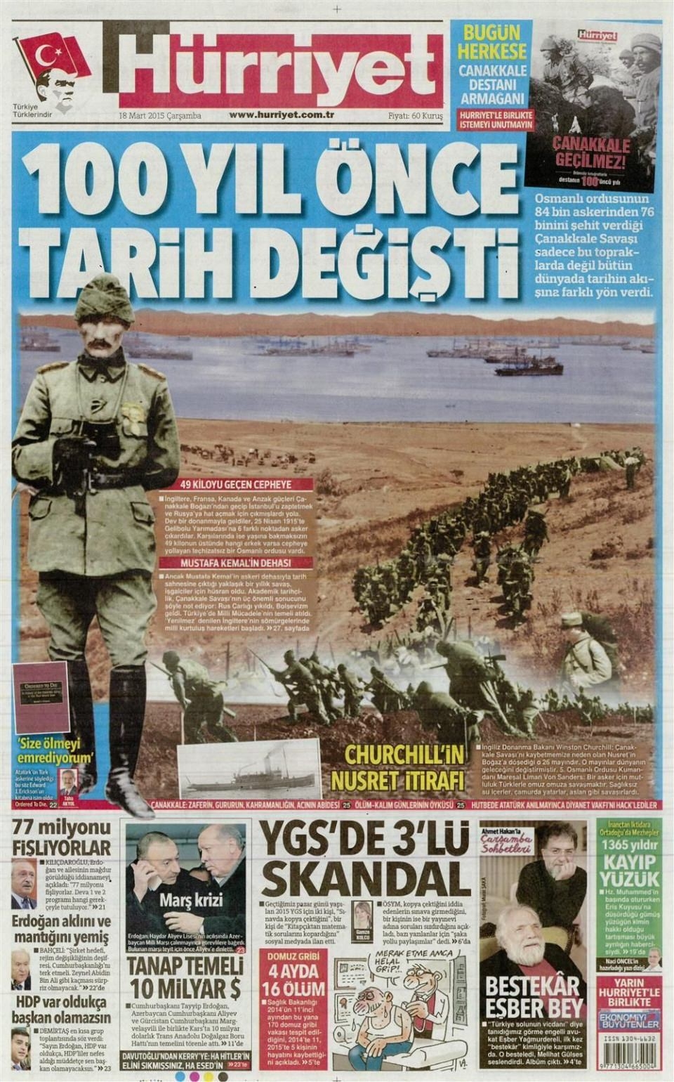 18 Mart 2015 gazete manşetleri 7