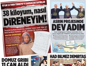 18 Mart 2015 gazete manşetleri