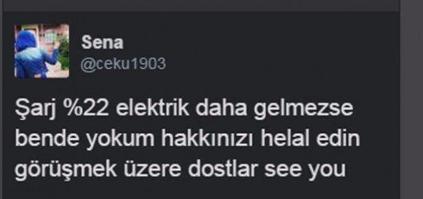 Elektrik kesintisi sosyal medyada 17