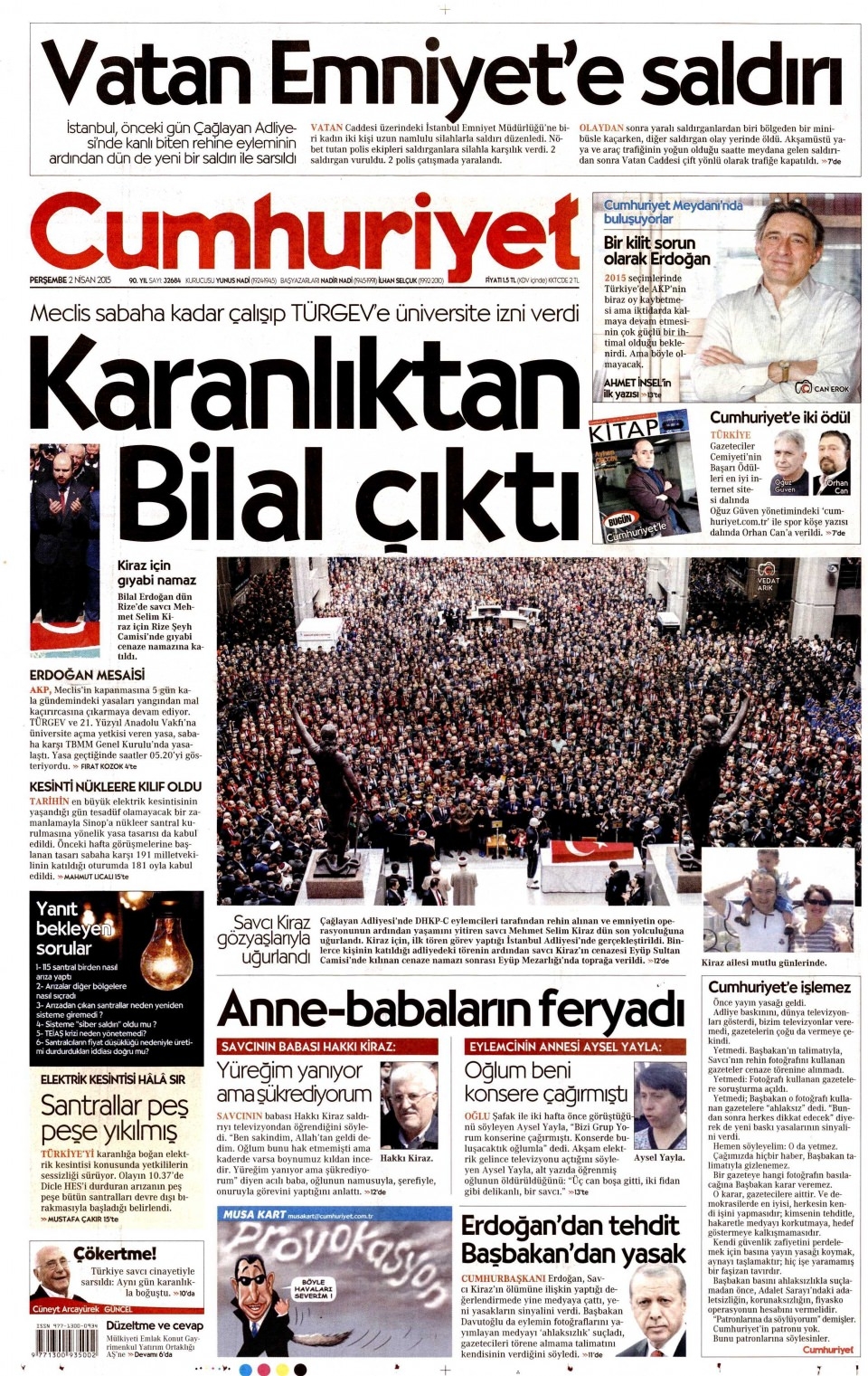 2 Nisan 2014 gazete manşetleri 28