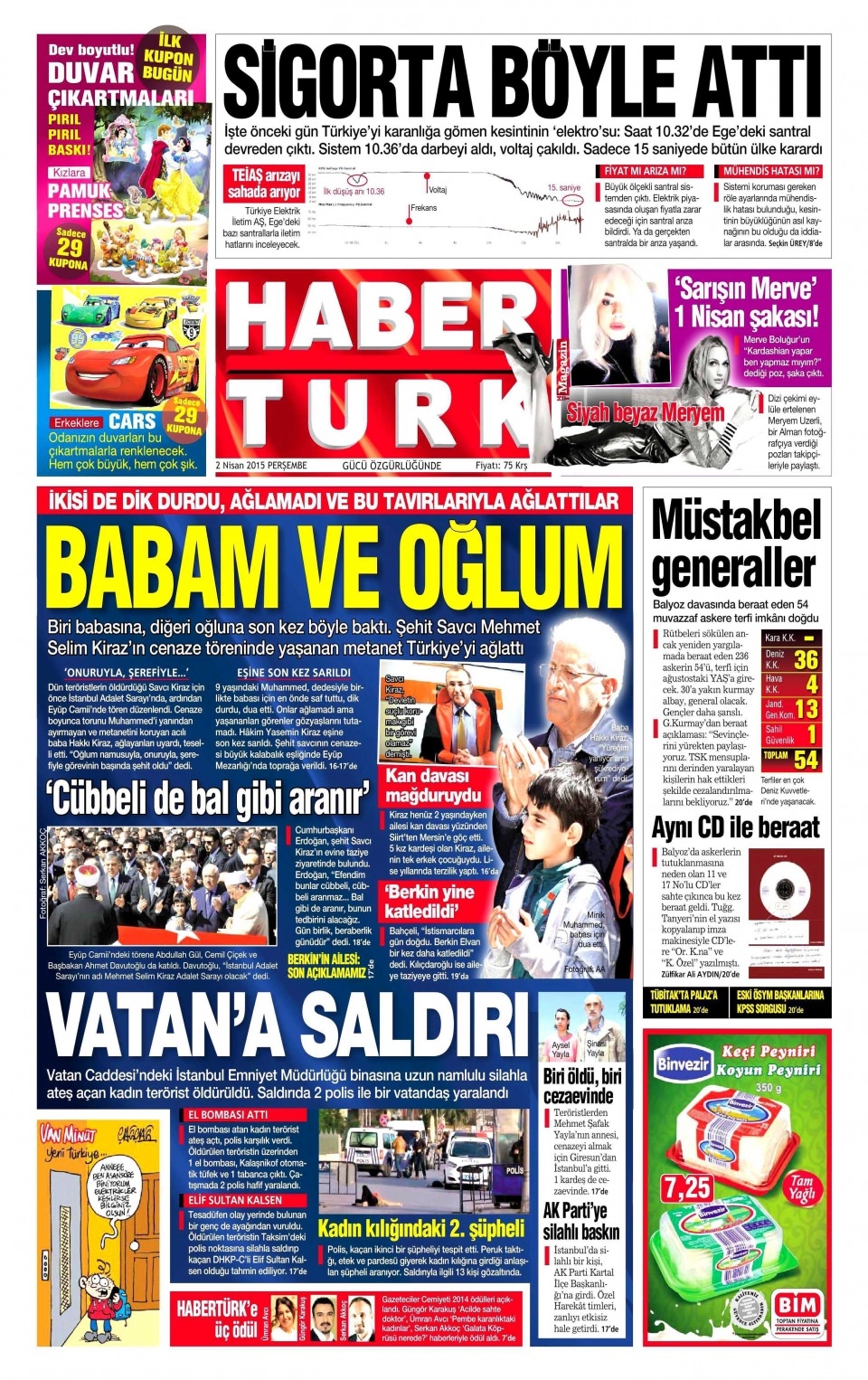 2 Nisan 2014 gazete manşetleri 3