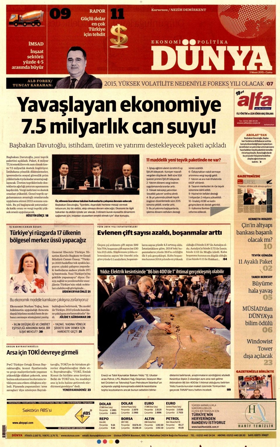 3 Nisan 2015 gazete manşetleri 26
