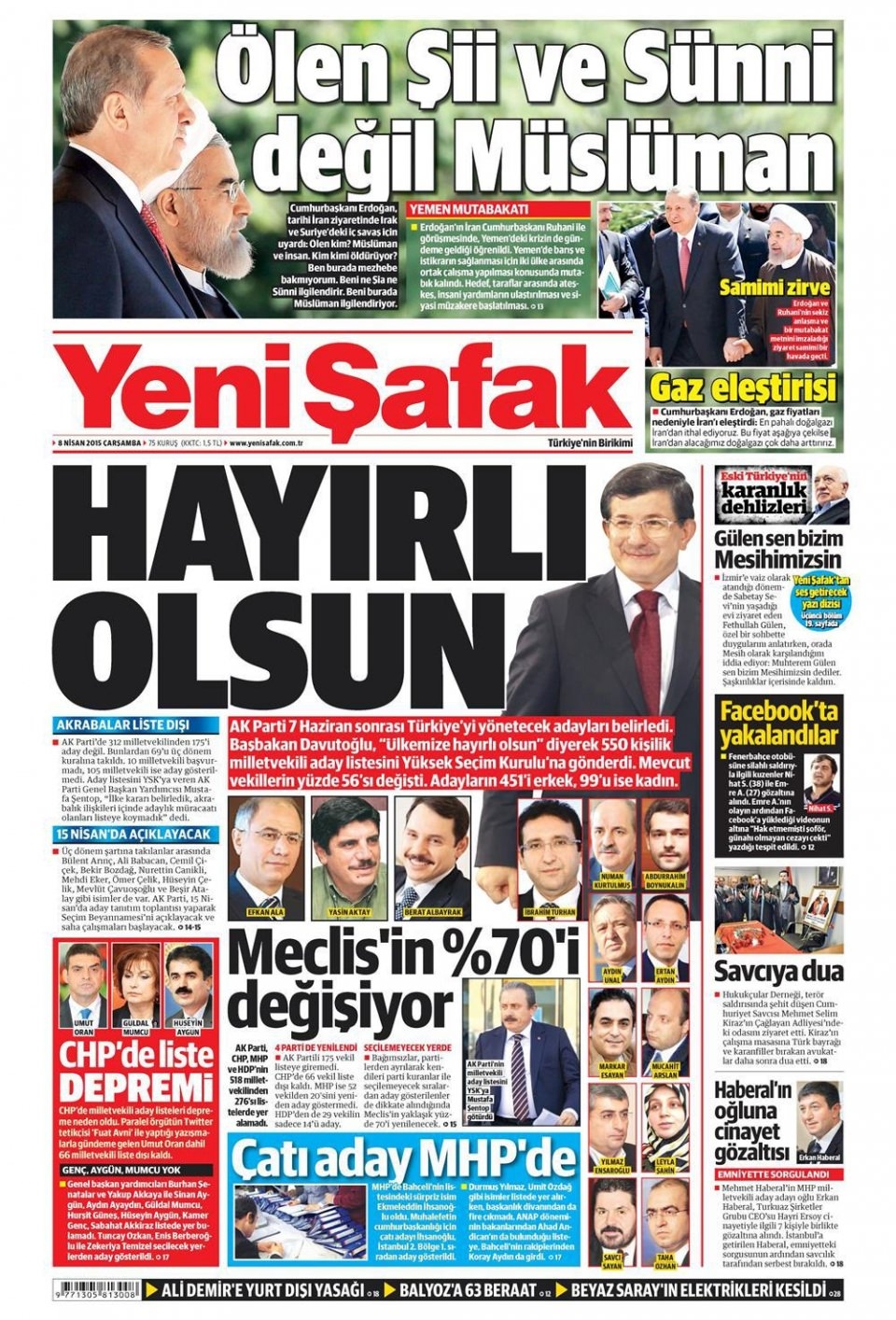 8 Nisan 2015 gazete manşetleri 23