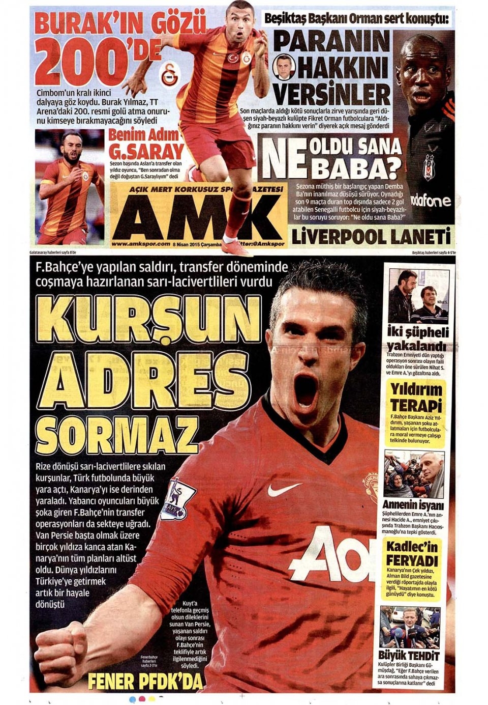 8 Nisan 2015 gazete manşetleri 27