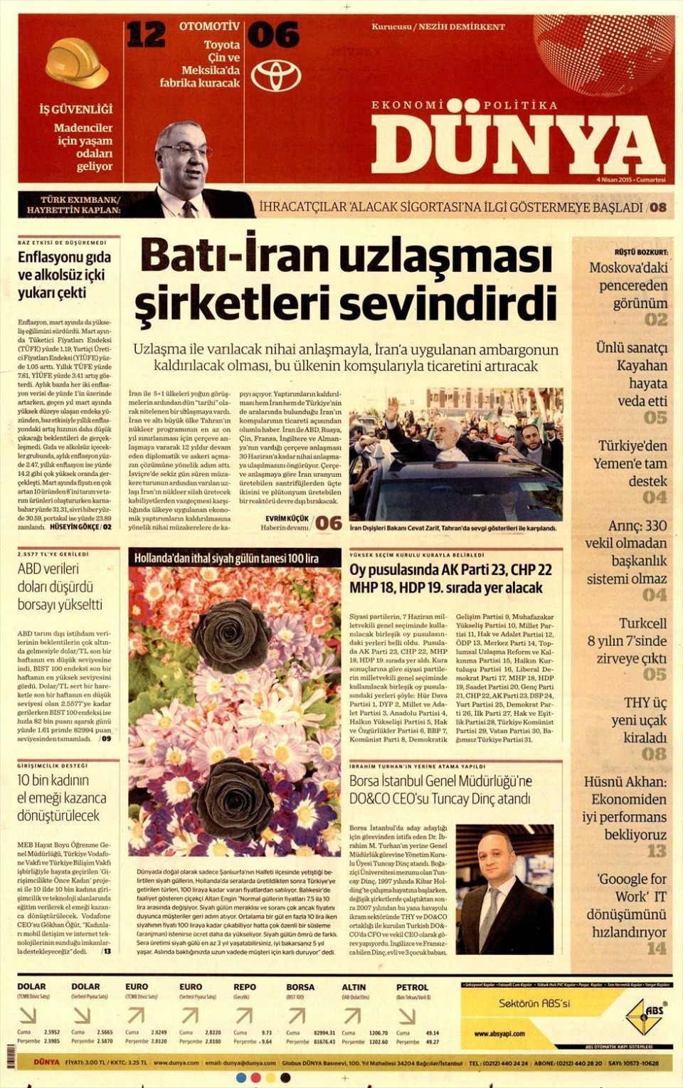 8 Nisan 2015 gazete manşetleri 28