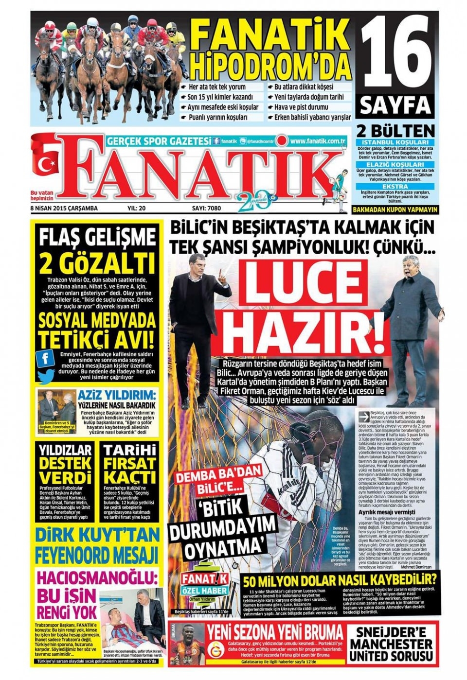 8 Nisan 2015 gazete manşetleri 29