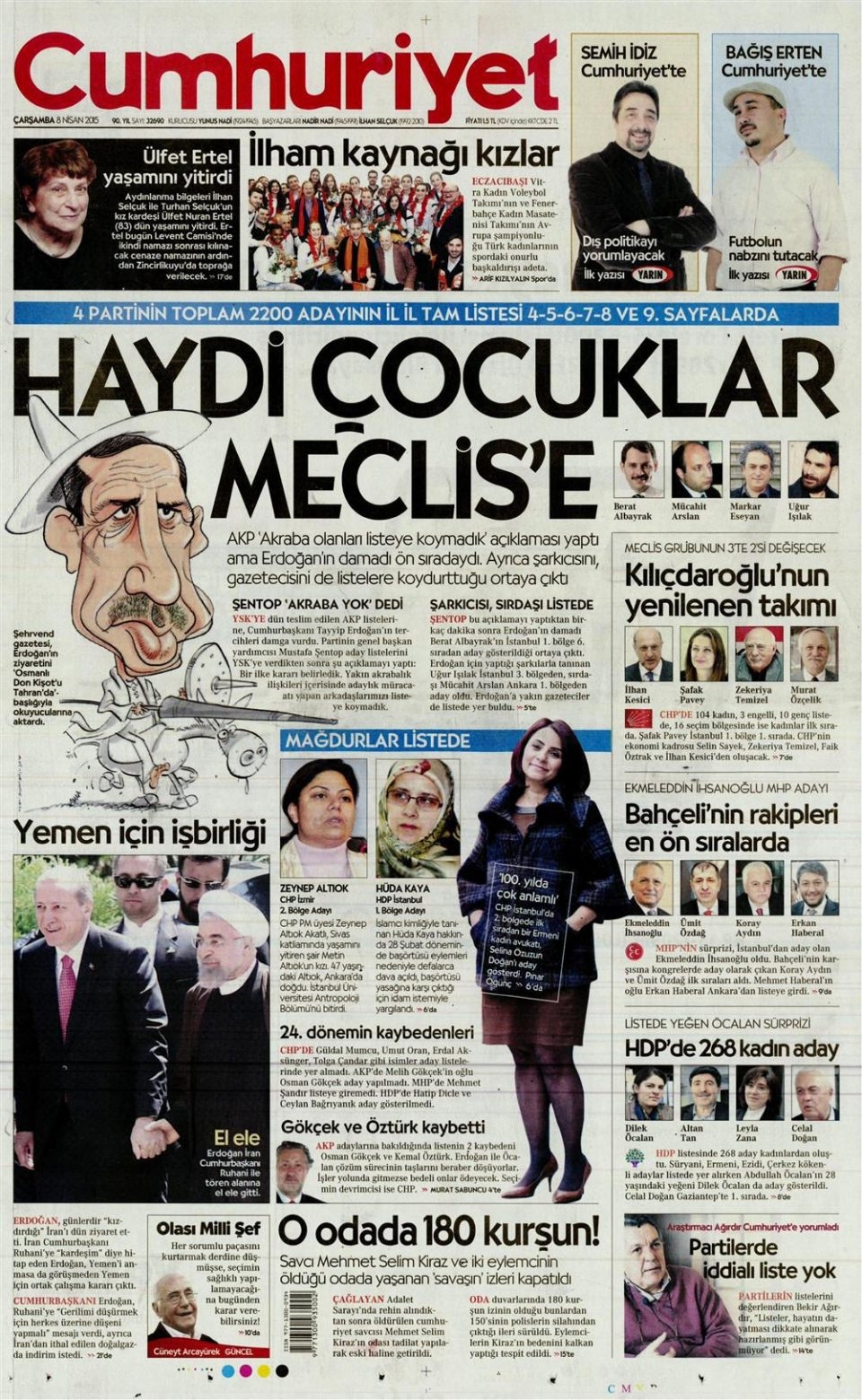 8 Nisan 2015 gazete manşetleri 4