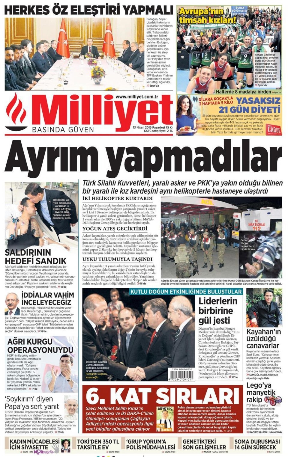 14 Nisan 2015 gazete manşetleri 10