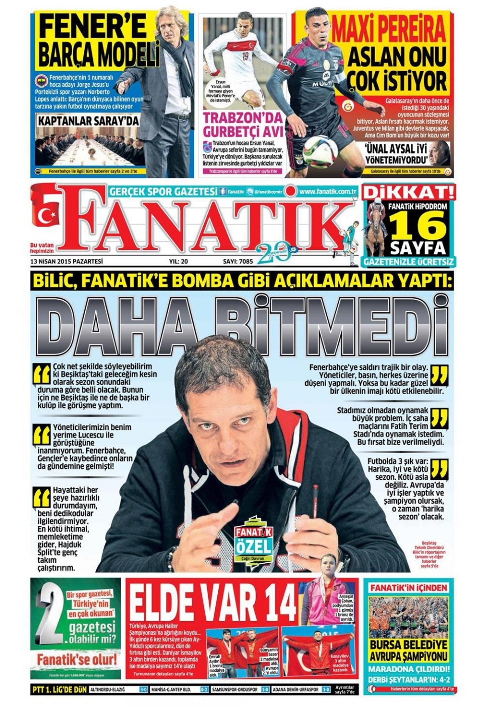 14 Nisan 2015 gazete manşetleri 26