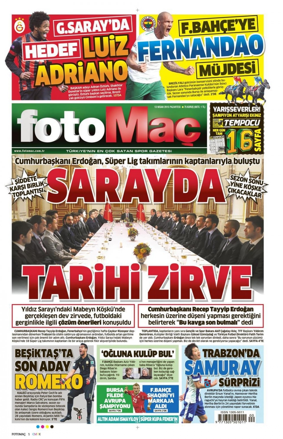 14 Nisan 2015 gazete manşetleri 27