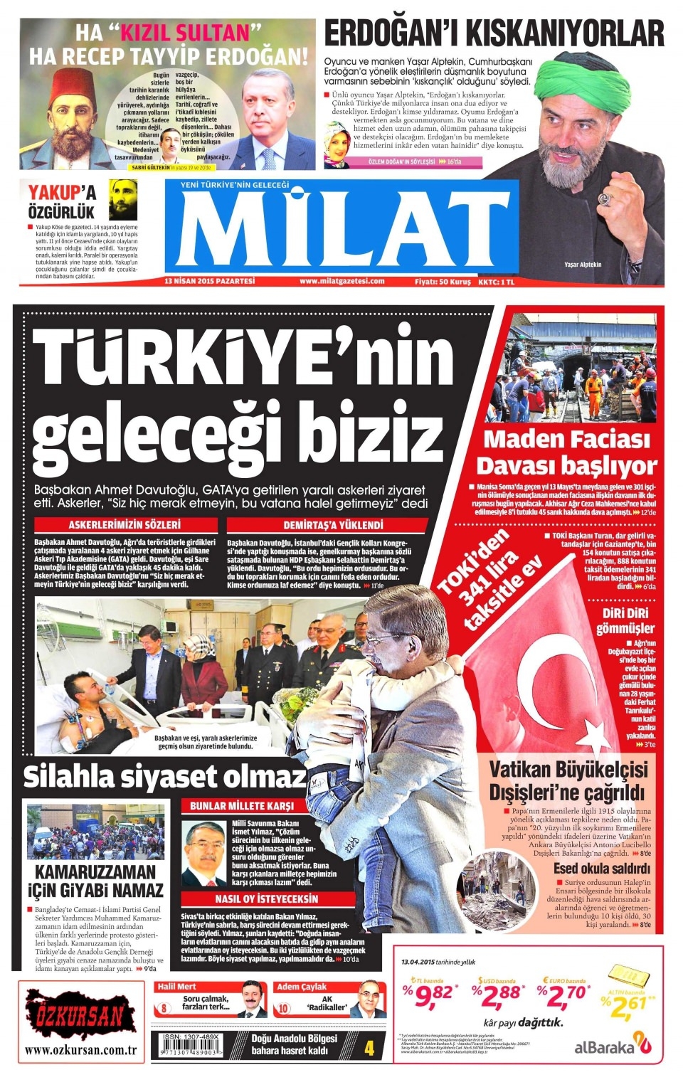 14 Nisan 2015 gazete manşetleri 7