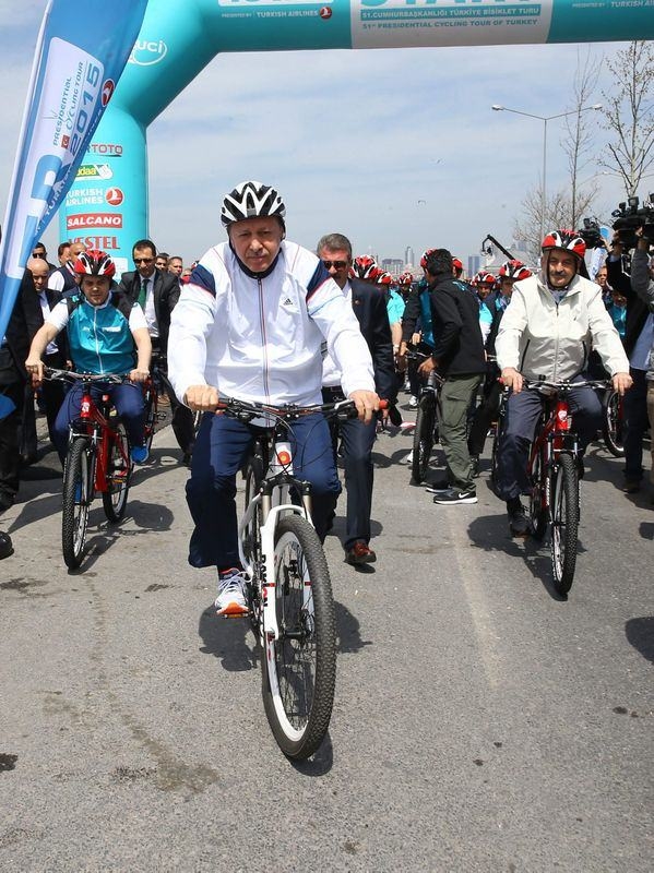 Cumhurbaşkanı Erdoğan pedal çevirdi 5