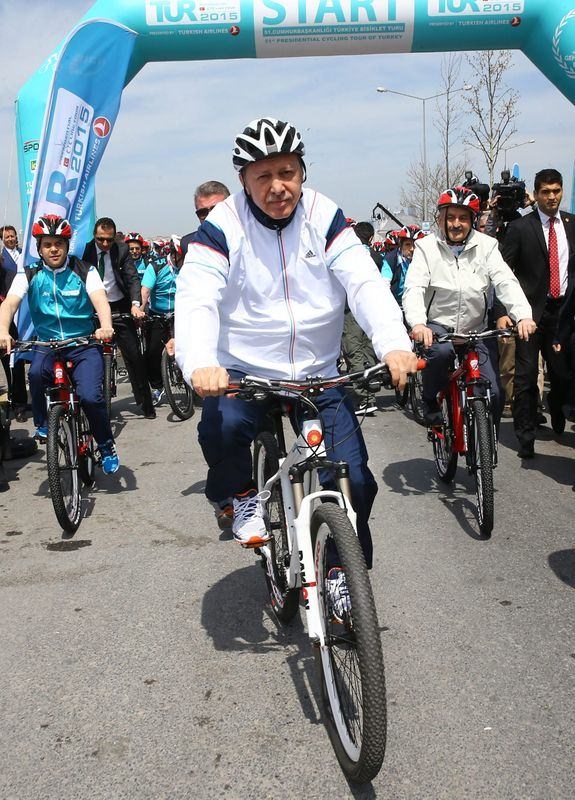 Cumhurbaşkanı Erdoğan pedal çevirdi 7