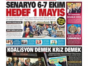 20 Nisan 2015 gazete manşetleri