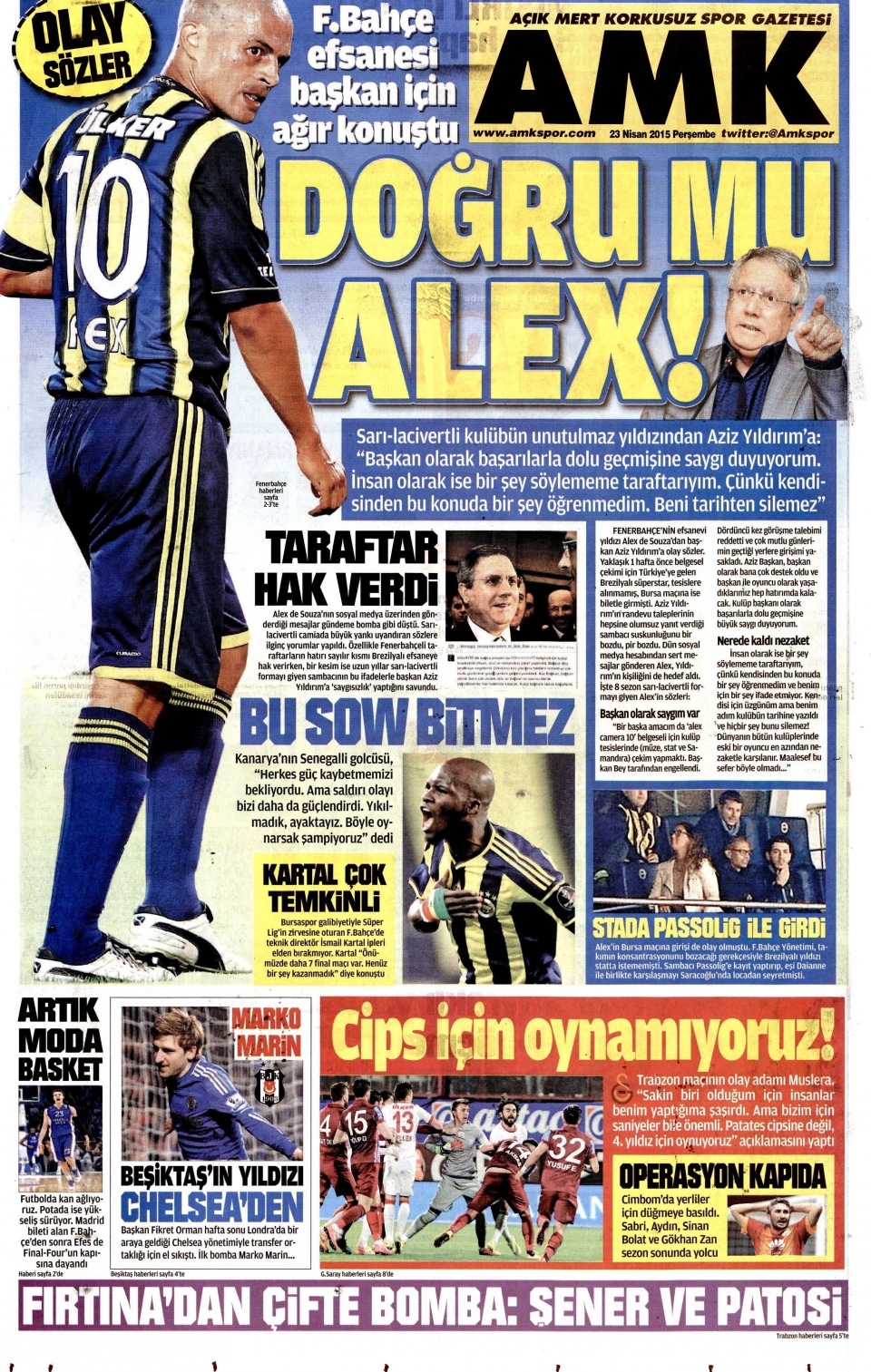 23 Nisan 2015 gazete manşetleri 21