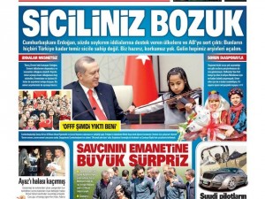 24 Nisan 2015 gazete manşetleri