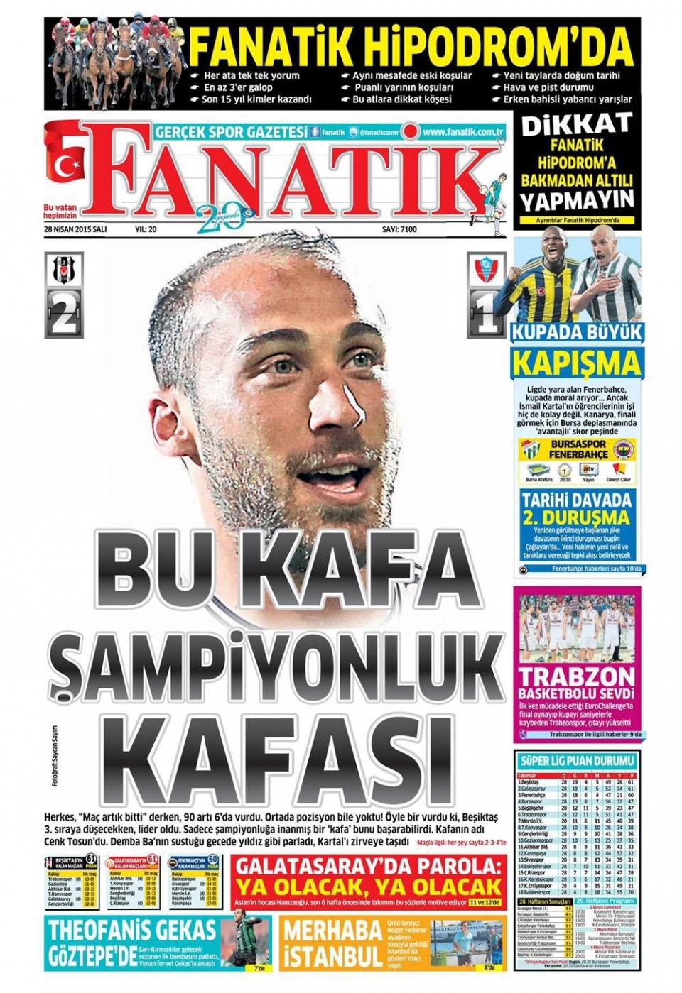 28 Nisan 2015 gazete manşetleri 27