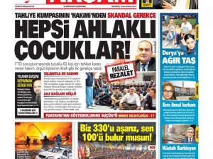 29 Nisan 2015 gazete manşetleri