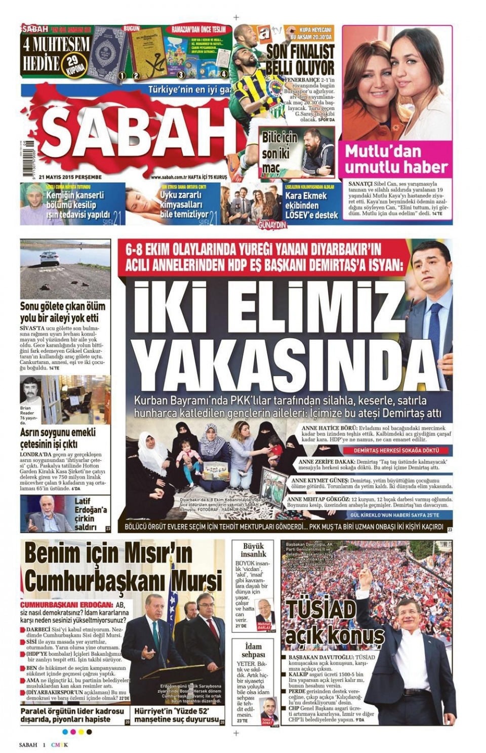 21 Mayıs 2015 gazete manşetleri 10