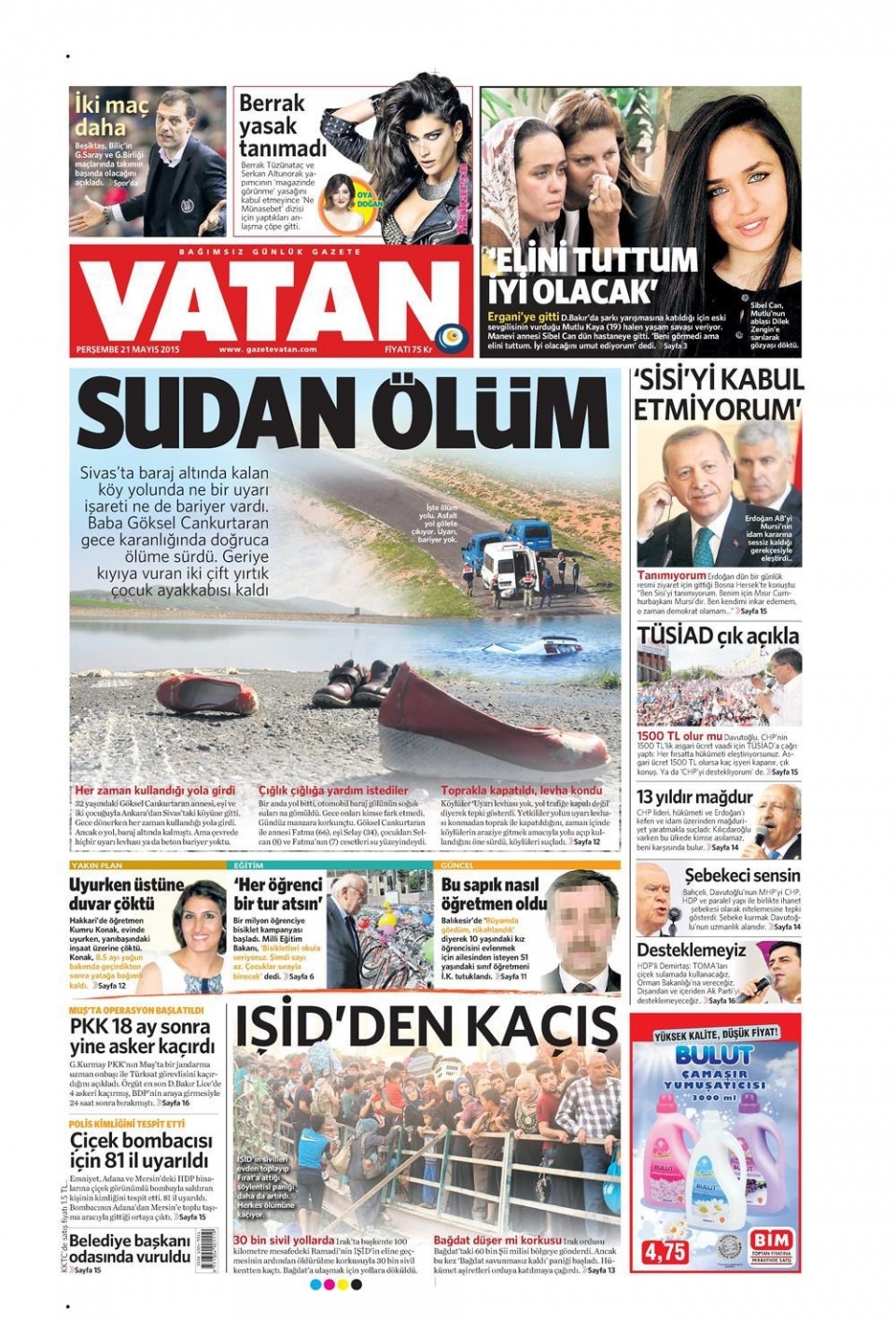 21 Mayıs 2015 gazete manşetleri 18