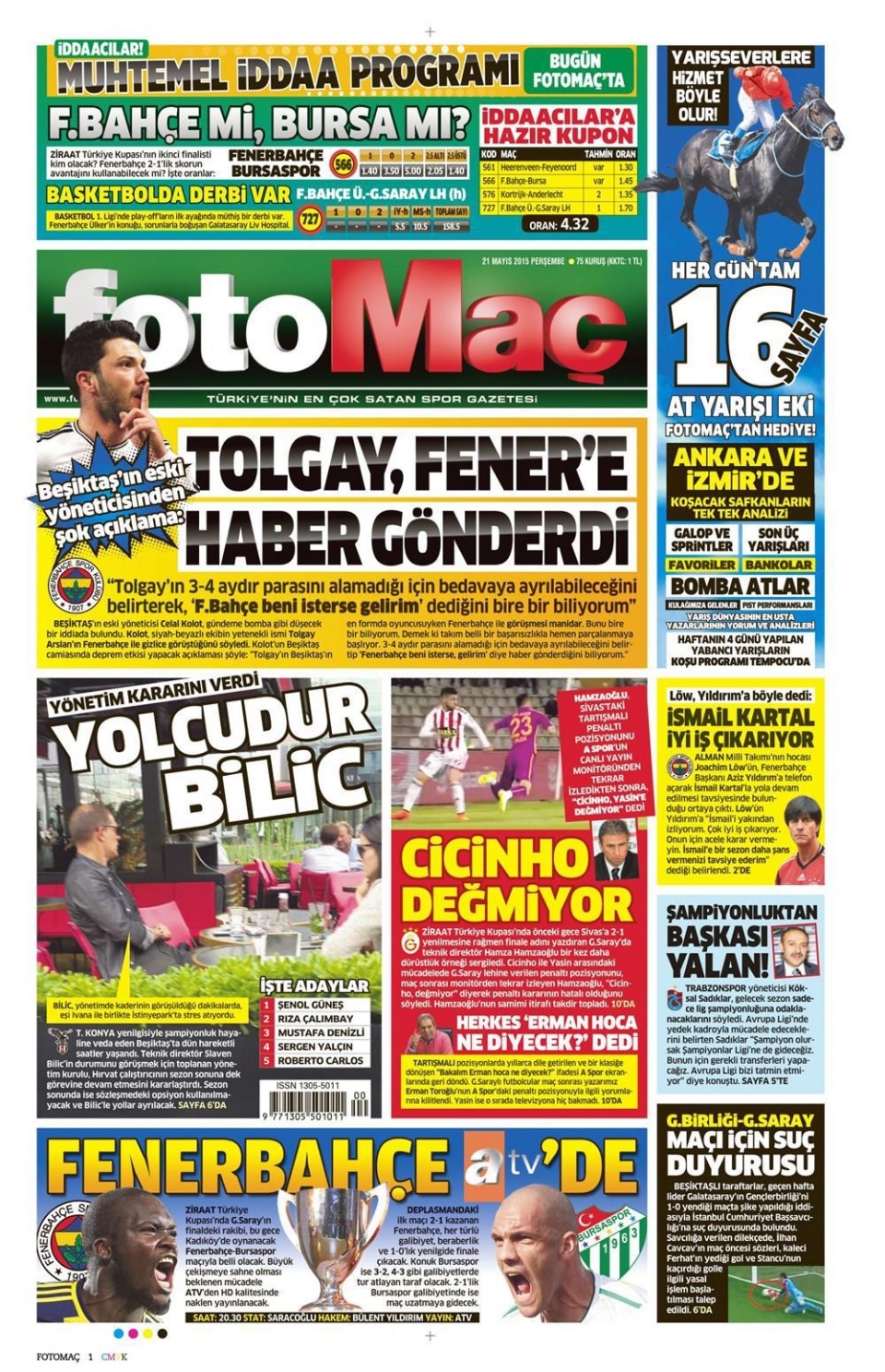 21 Mayıs 2015 gazete manşetleri 28