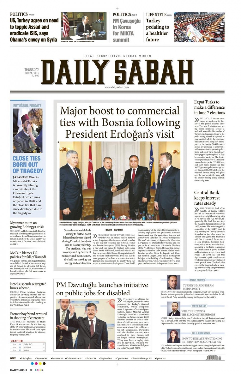 21 Mayıs 2015 gazete manşetleri 30