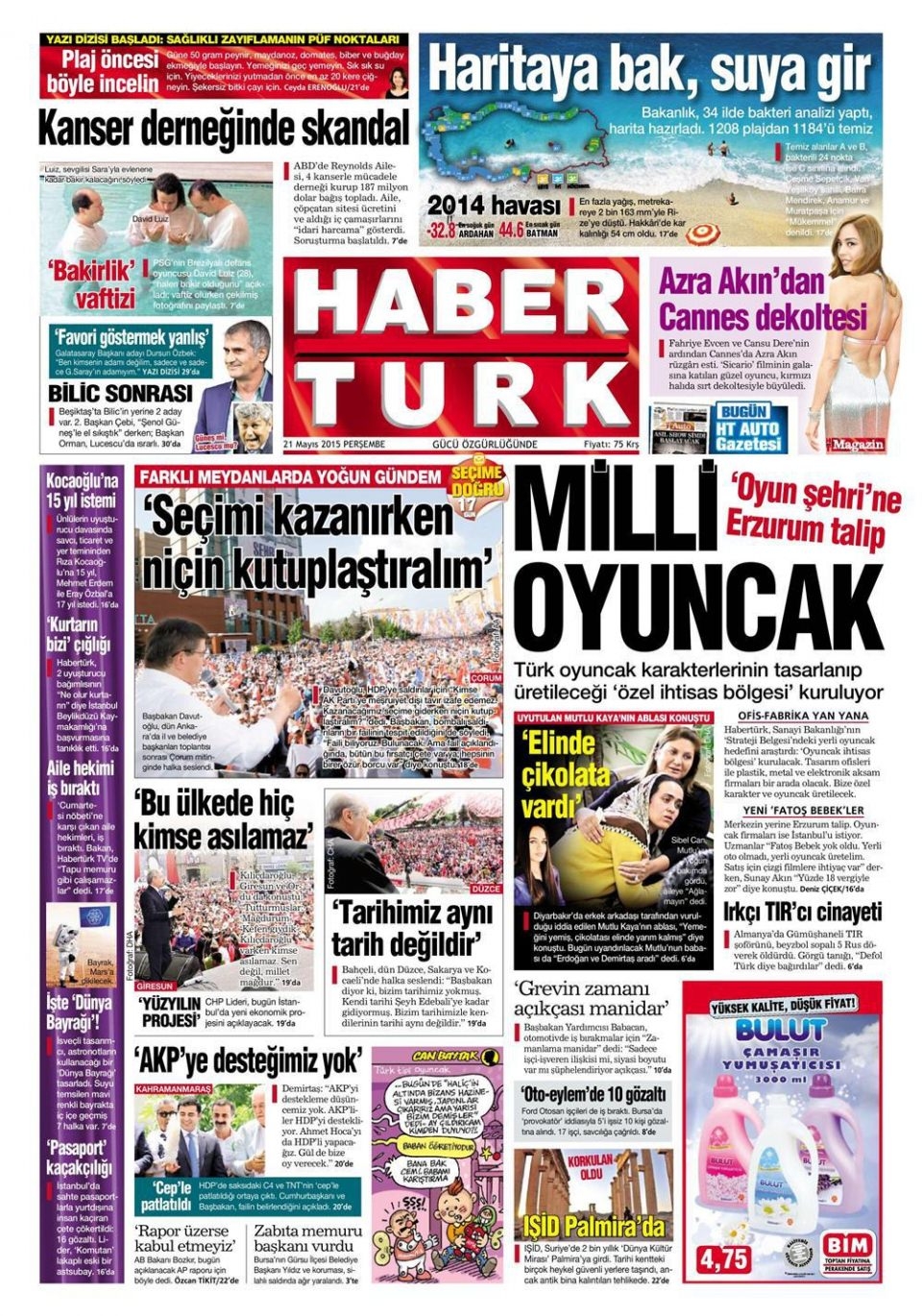 21 Mayıs 2015 gazete manşetleri 4