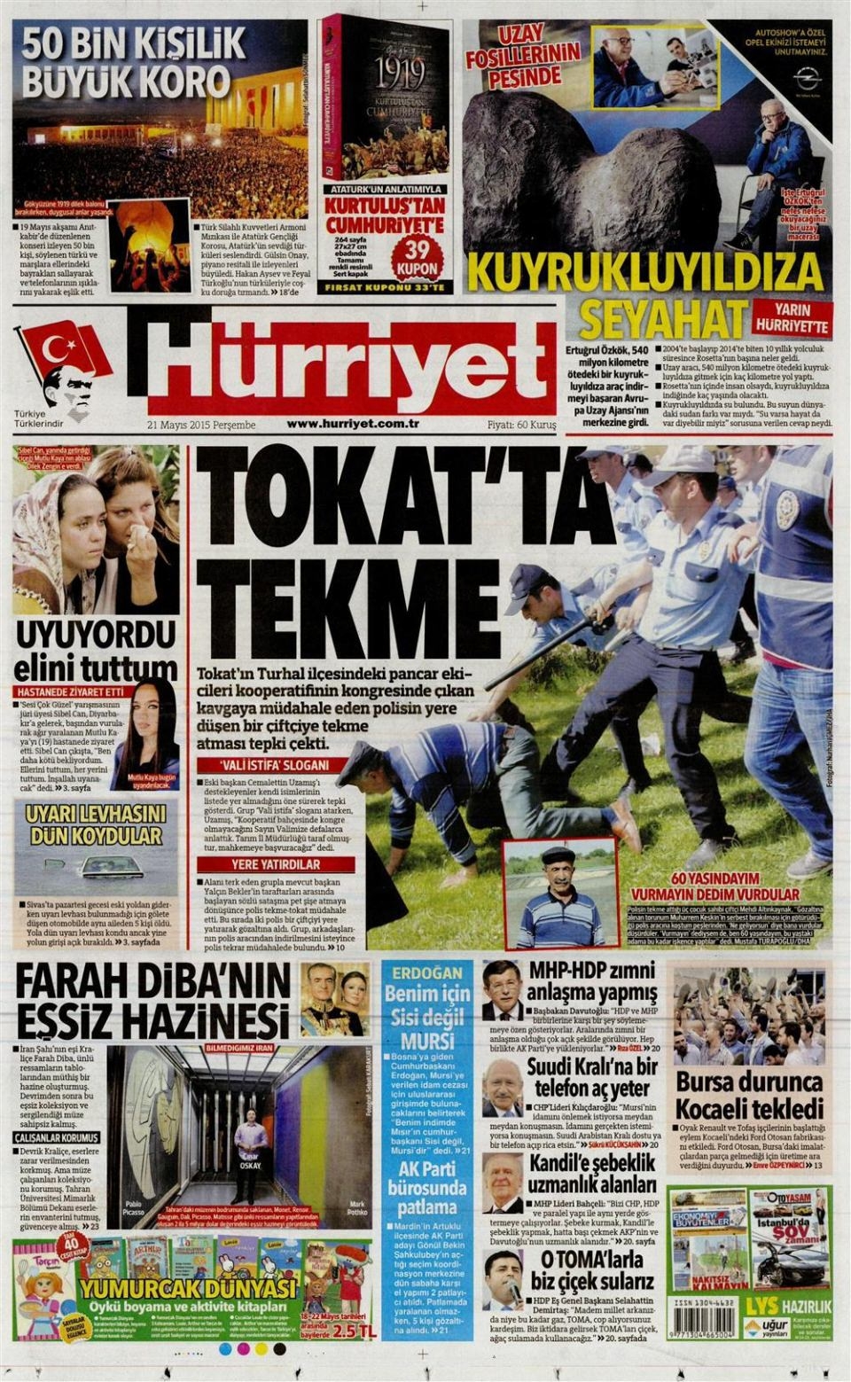 21 Mayıs 2015 gazete manşetleri 5