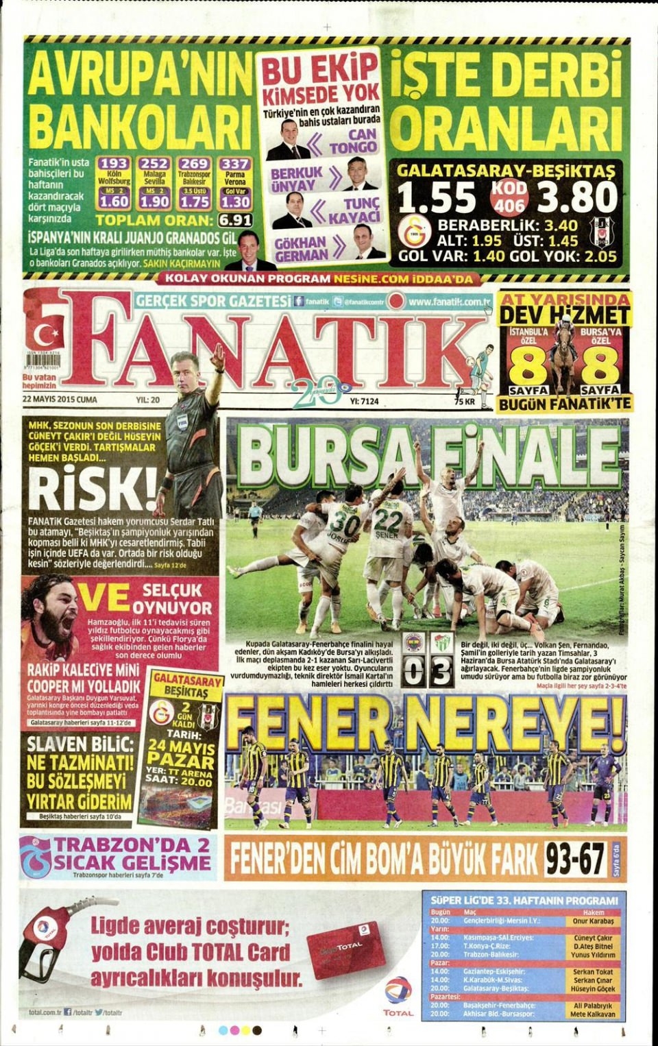 22 Mayıs 2015 gazete manşetleri 30