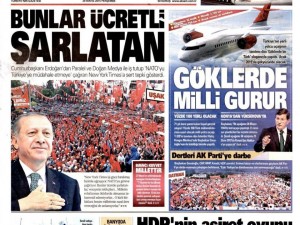 28 Mayıs 2015 gazete manşetleri