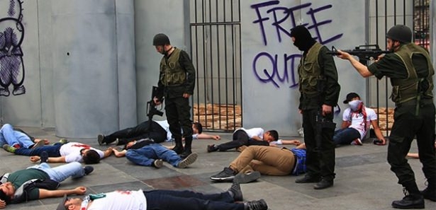 Filistin zulmü Eminönü'nde canlandırıldı 1