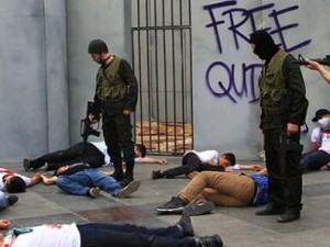 Filistin zulmü Eminönü'nde canlandırıldı