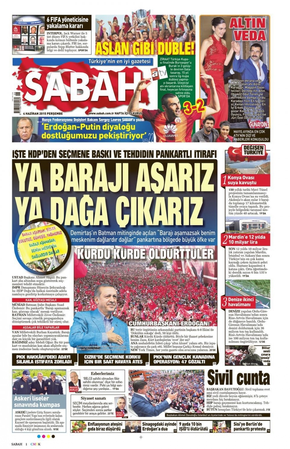 4 Haziran 2015 gazete manşetleri 18