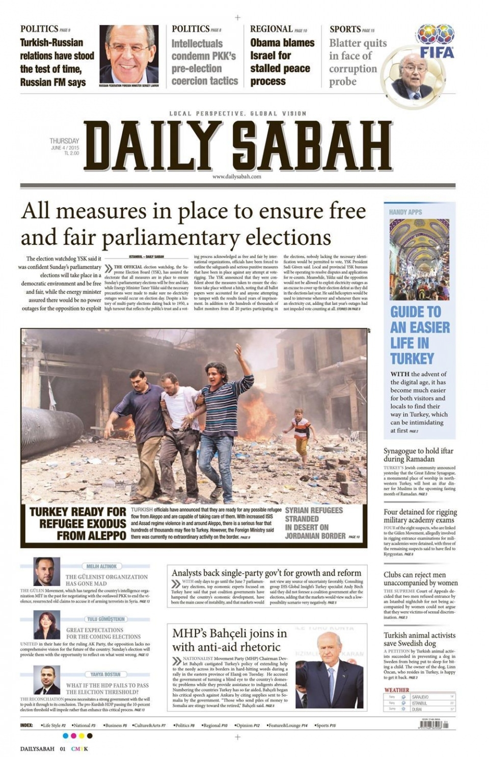4 Haziran 2015 gazete manşetleri 19
