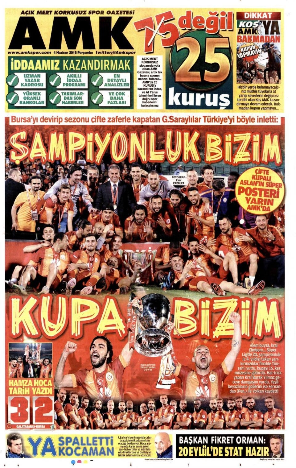 4 Haziran 2015 gazete manşetleri 2