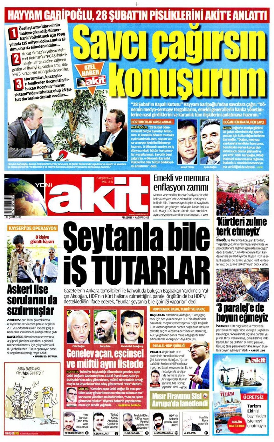 4 Haziran 2015 gazete manşetleri 26