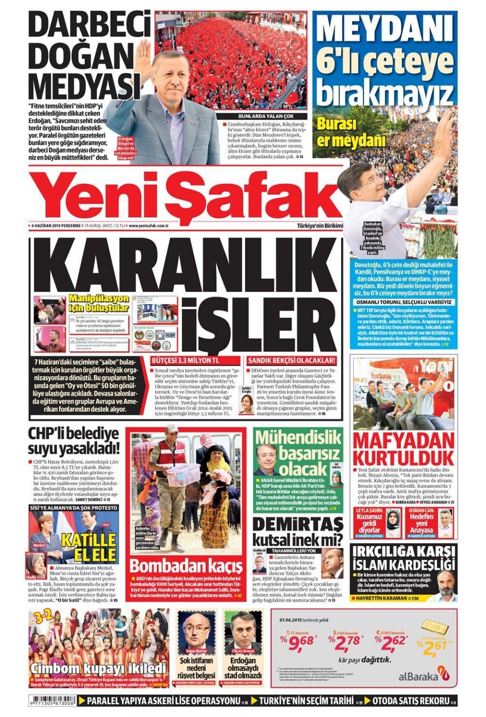 4 Haziran 2015 gazete manşetleri 30