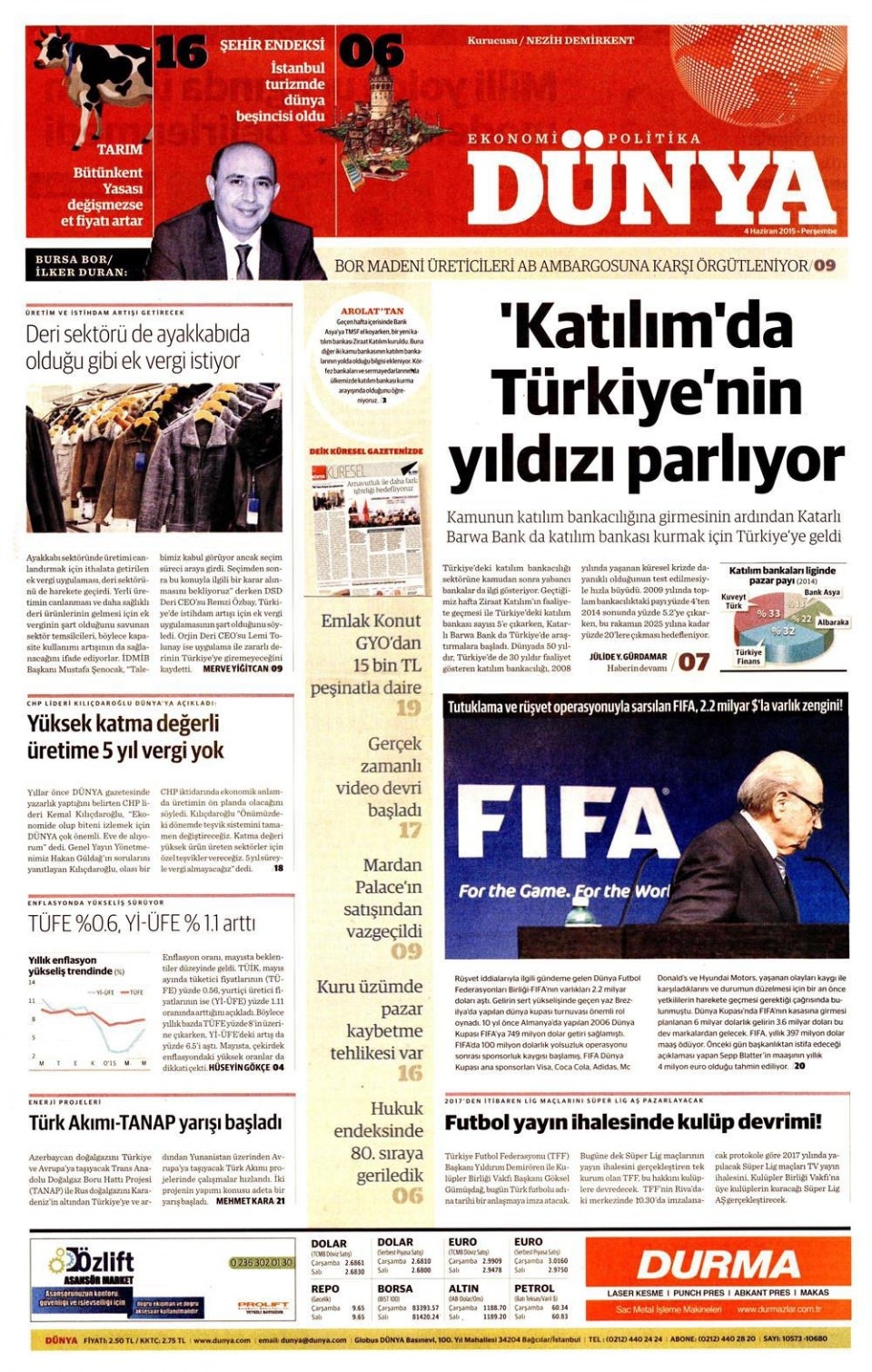 4 Haziran 2015 gazete manşetleri 6