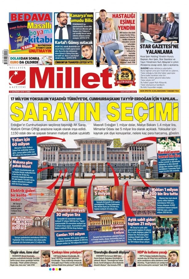 5 Haziran 2015 gazete manşetleri 13