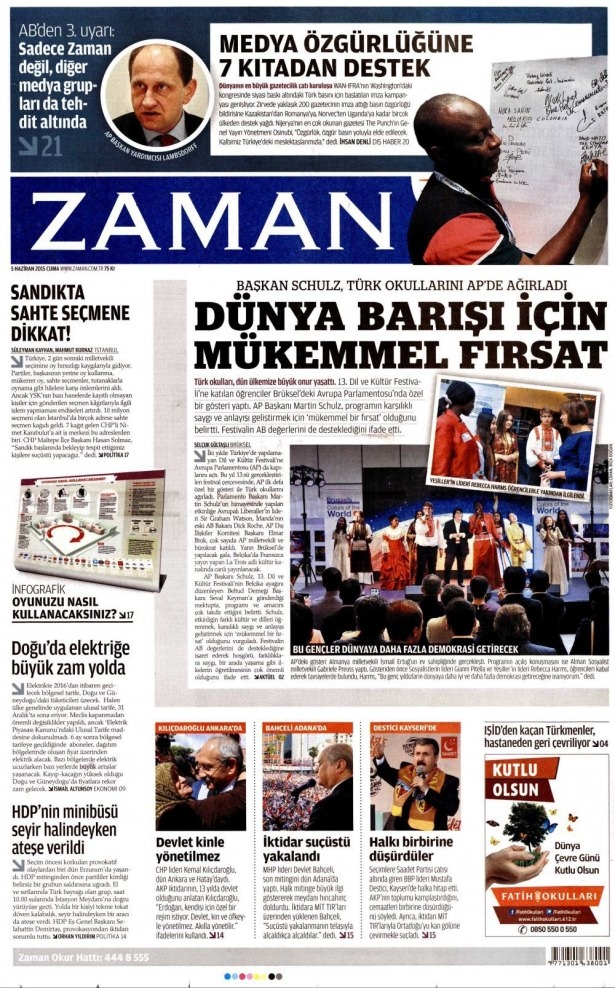 5 Haziran 2015 gazete manşetleri 30