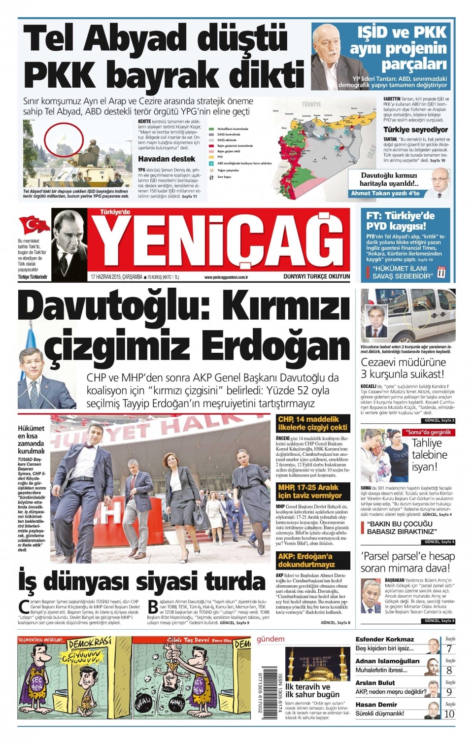 17 Haziran 2015 gazete manşetleri 16