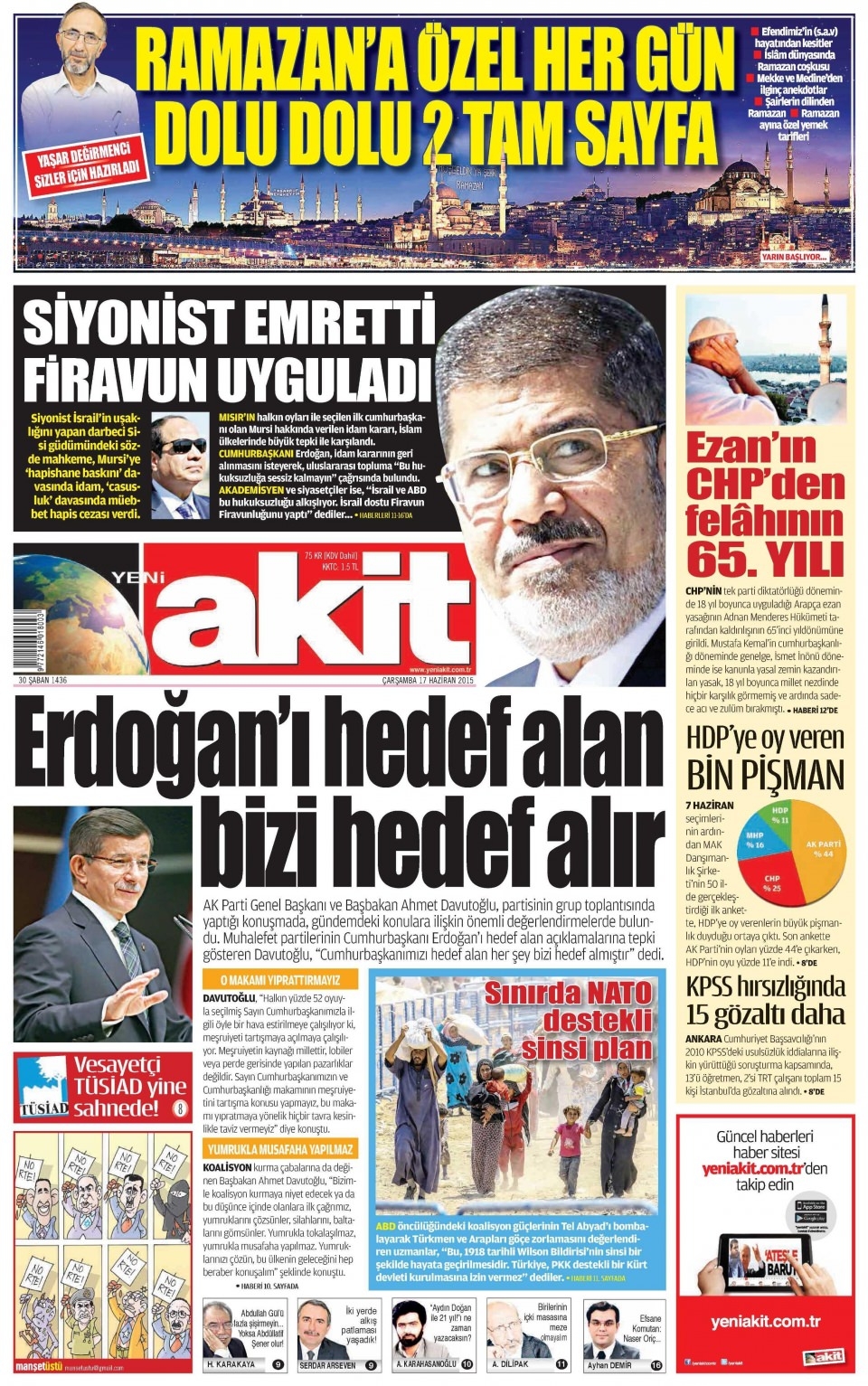 17 Haziran 2015 gazete manşetleri 23