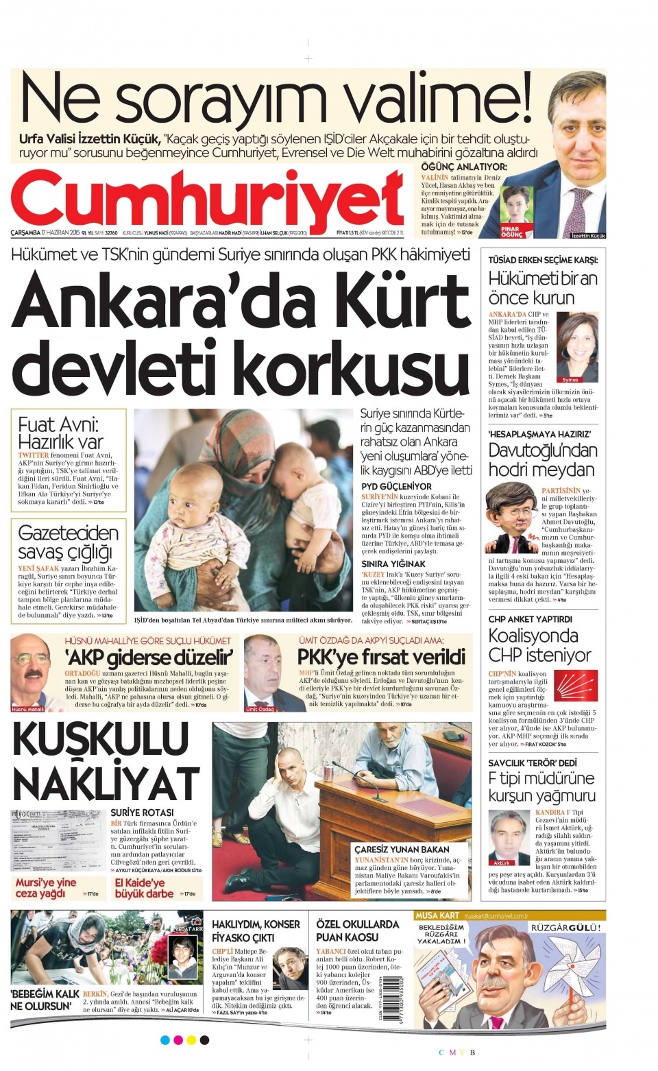 17 Haziran 2015 gazete manşetleri 3