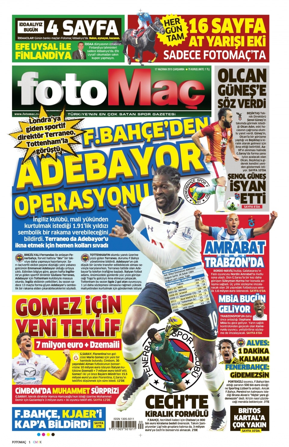 17 Haziran 2015 gazete manşetleri 6